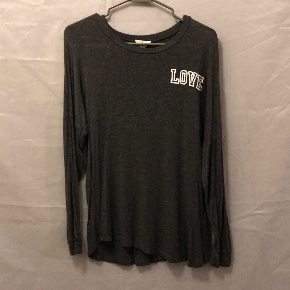 Soft grey long sleeve shirt